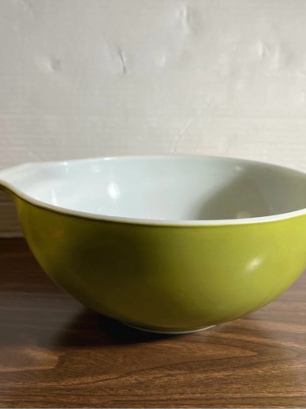 Vintage  Pyrex Avocado Green Cinderella mixing bowl